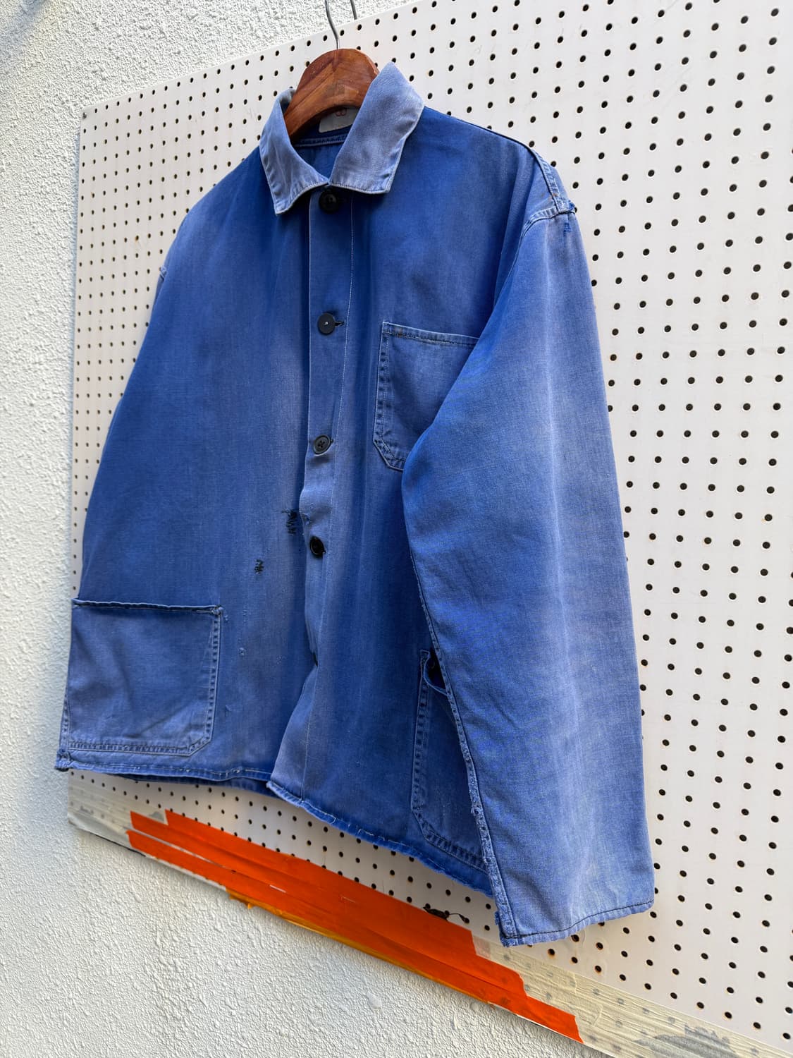 1970s HARD FADED WASHED 썬페이드 보로 프렌치워크자켓 상품이미지6