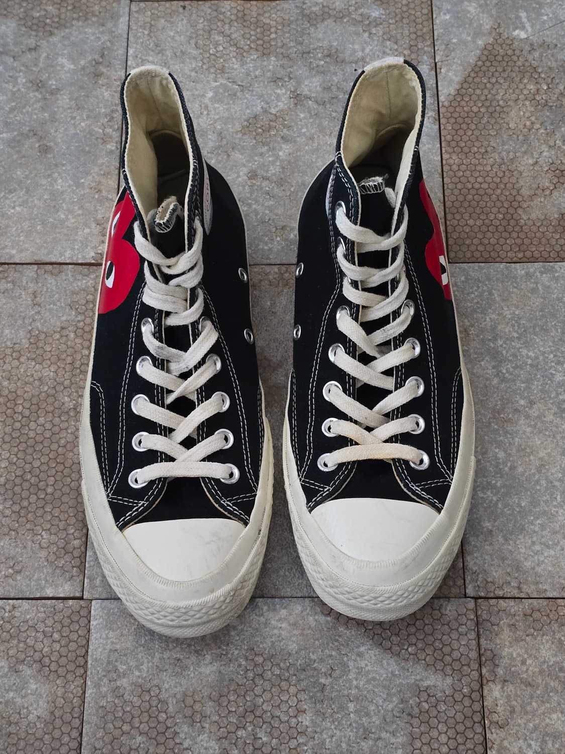 (255)컨버스 꼼데가르송 척 70 하이 블랙 상품이미지1