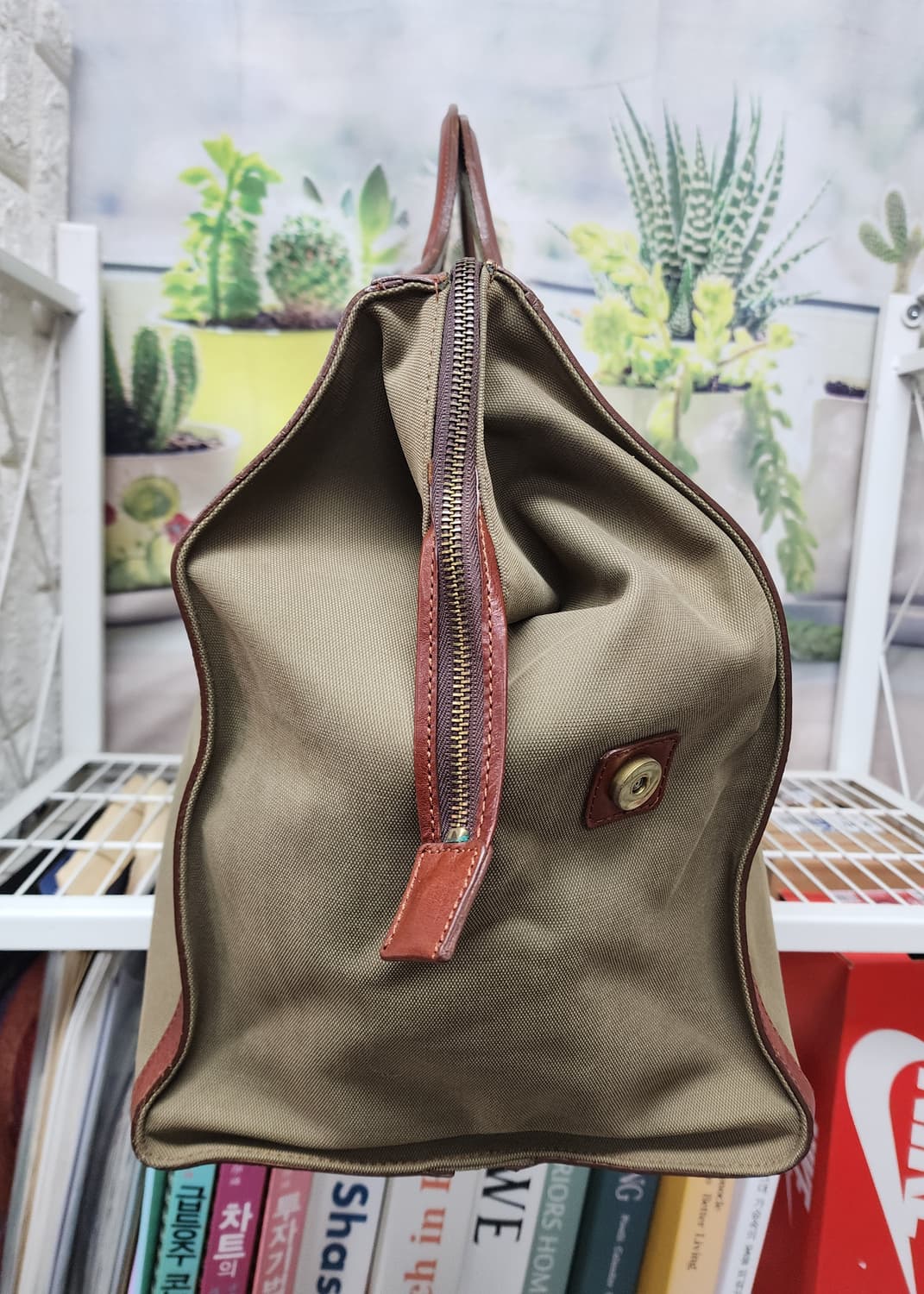 몽삭 빈티지 남성 보스턴백 캔버스 출장 여행가방 토트백 OC97 상품이미지4