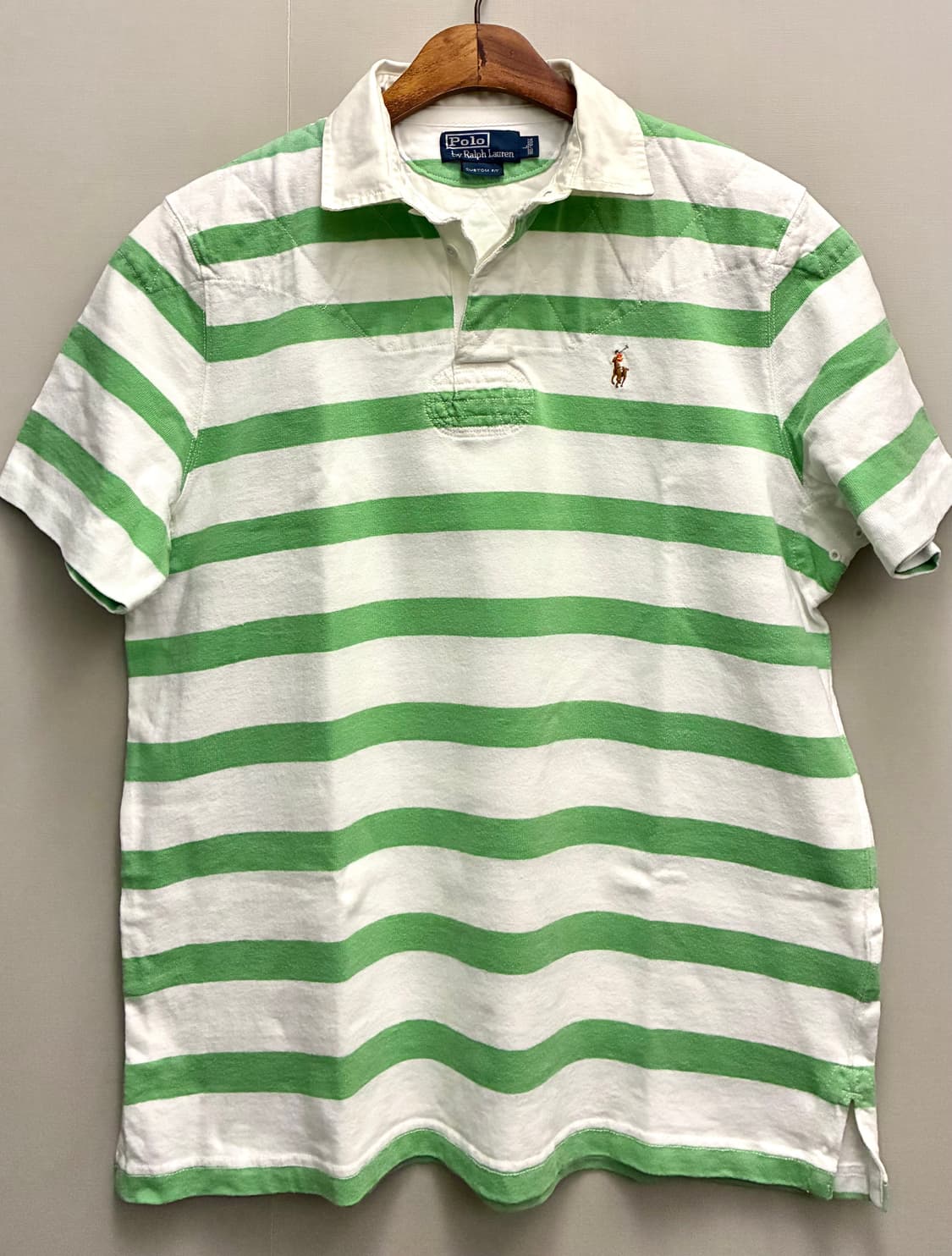 (L)POLO 폴로랄프로렌 럭비 스트라이프 반팔 PK카라티셔츠 상품이미지1