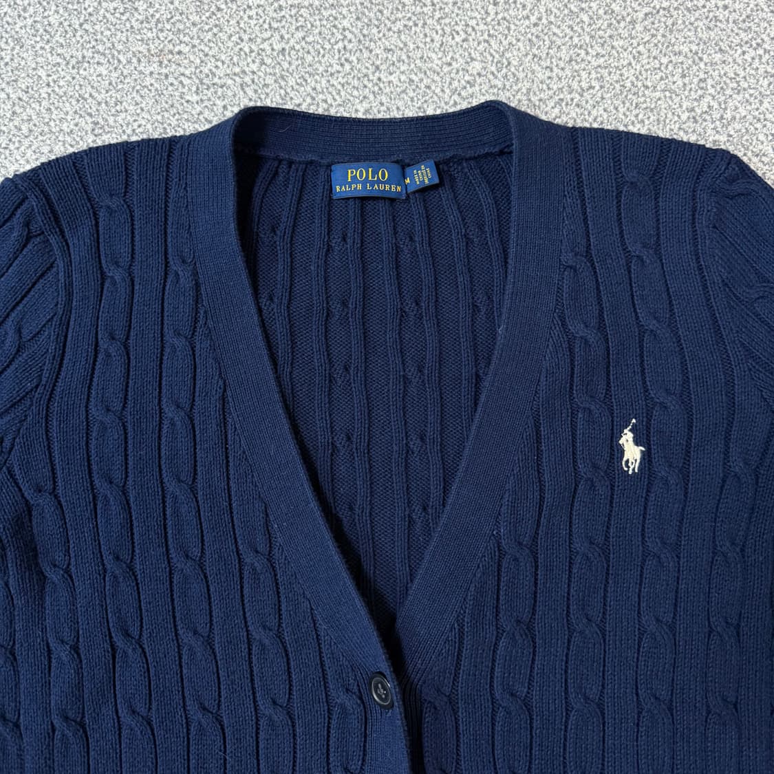 [아울렛 정품] 폴로 랄프로렌 꽈배기 니트 가디건 M 상품이미지3
