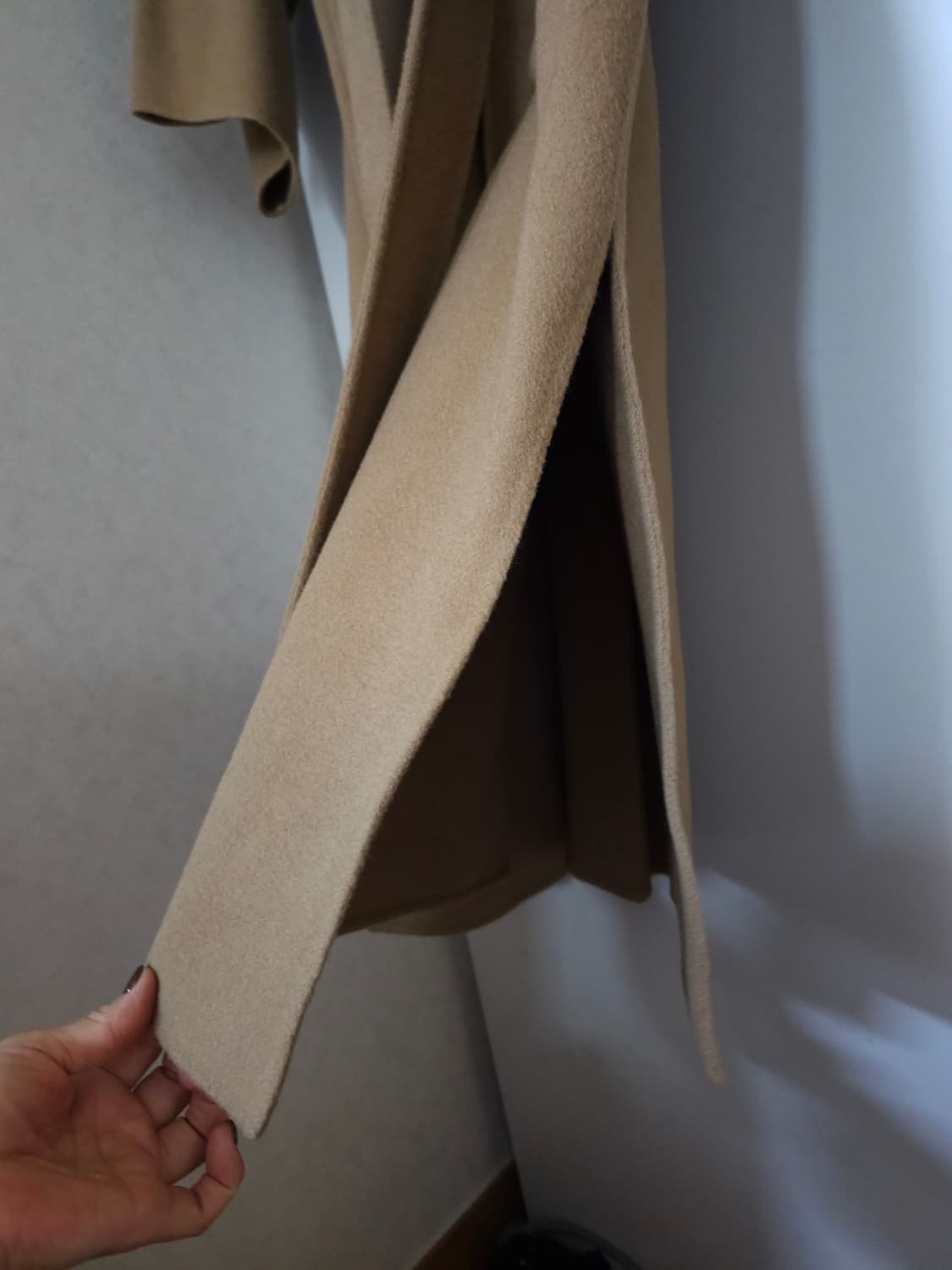 FLAT BASE 캐시미어 핸드메이드코트 상품이미지4