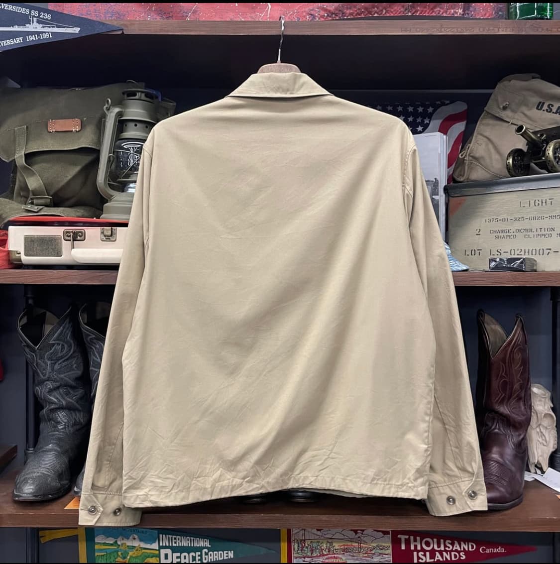 00s 폴로 랄프로렌 스윙탑 자켓 체크 라이닝 오리지널 블루종 상품이미지2