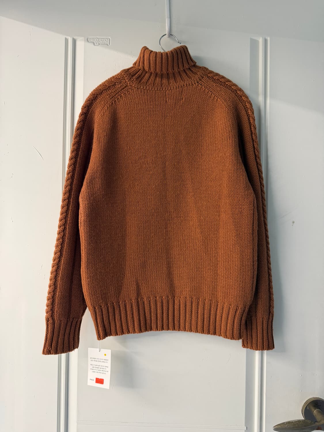 일본빈티지 아가일 포인트 카멜 터틀넥 상품이미지10