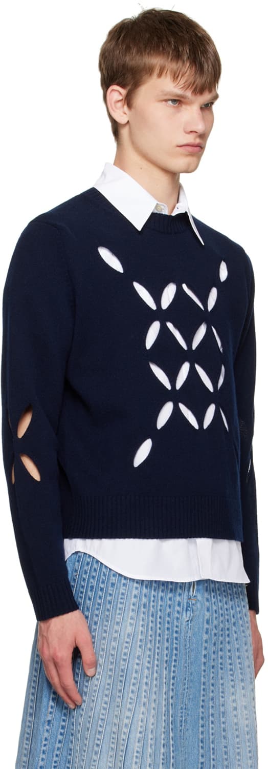 [L] stefancooke 슬래시 니트 상품이미지1