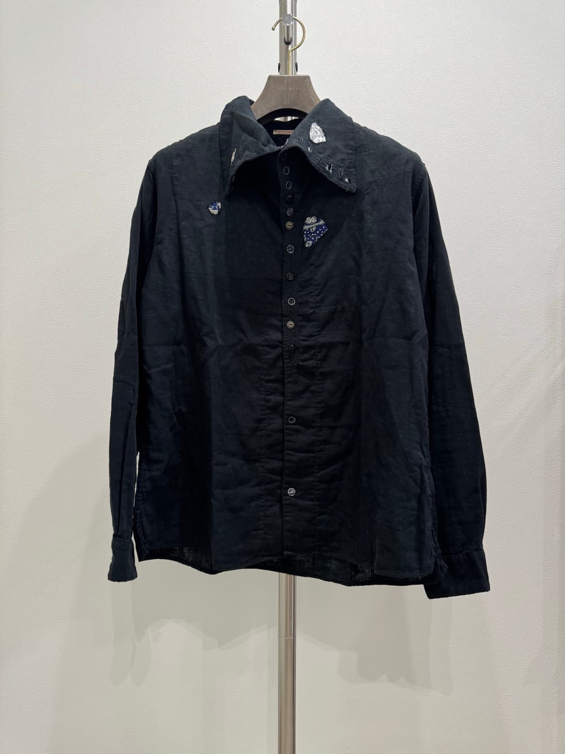 캐피탈 1of1 컨트리 패치워크 하이넥 셔츠 상품이미지1