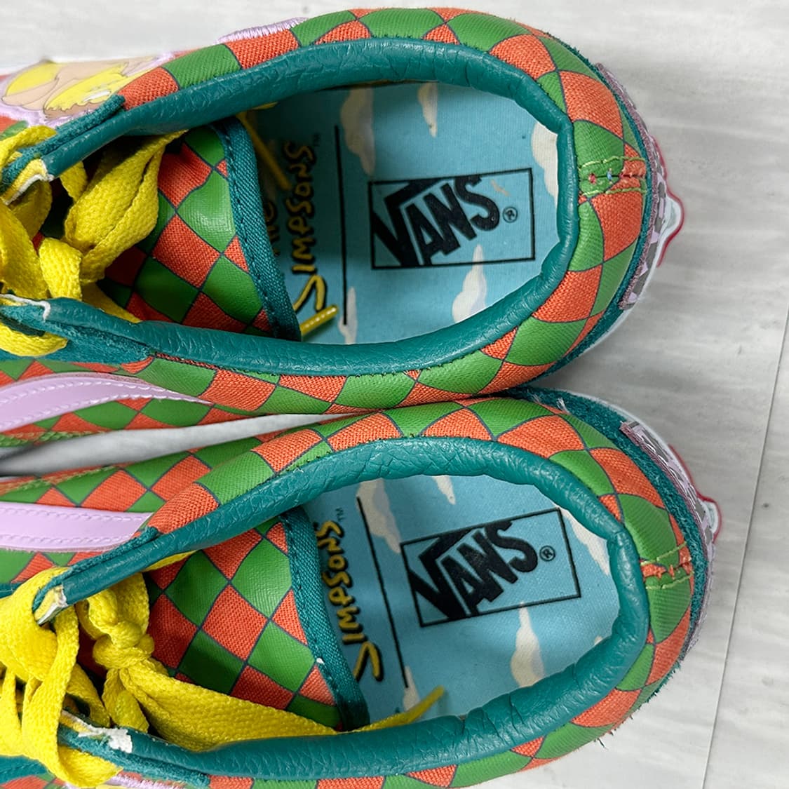 반스 심슨 콜라보 올드스쿨 스니커즈 운동화 단화 255mm 상품이미지3