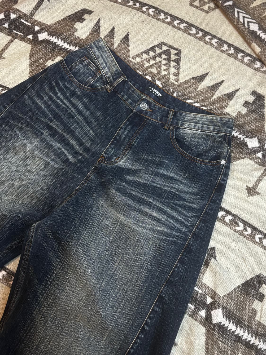 DNSR 와이드 커브드 데님 팬츠  상품이미지3