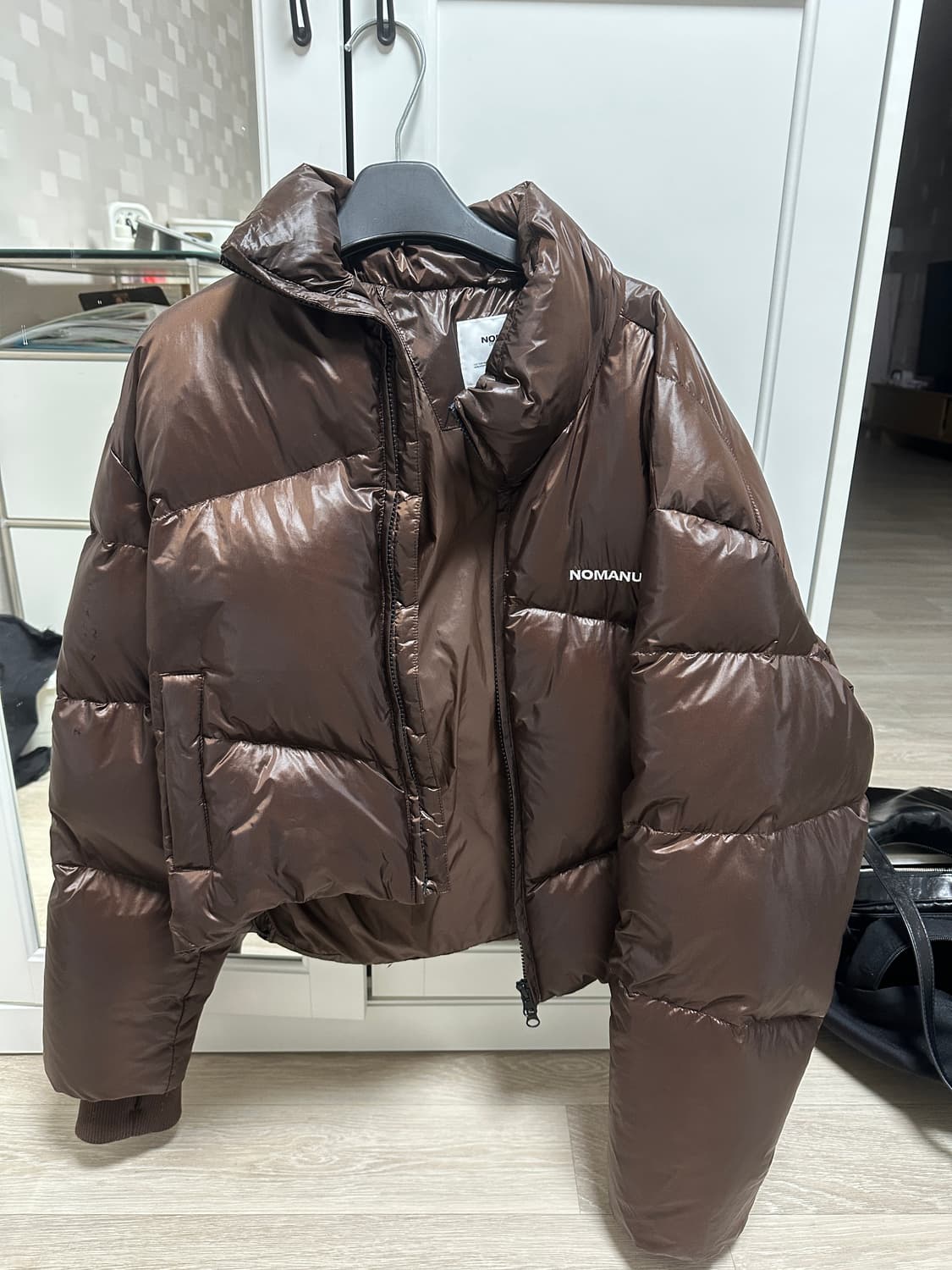 노매뉴얼 스카디덕다운 구스 패딩 브라운 xs 상품이미지2