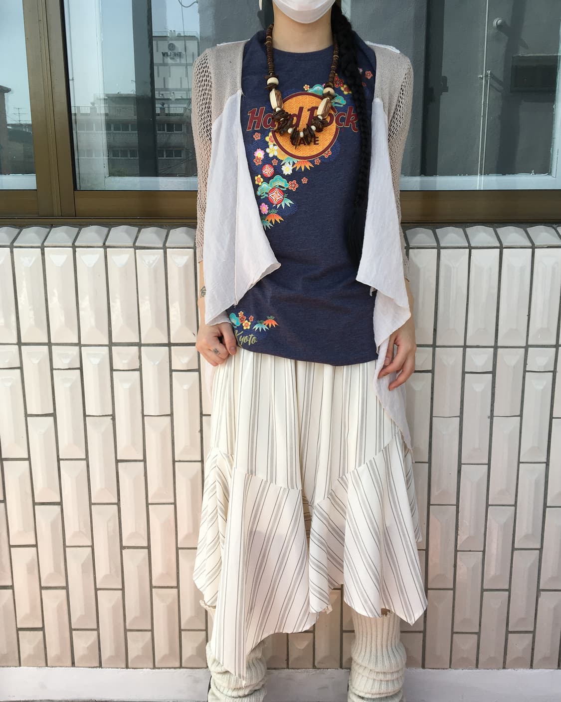 Layered point open knit cardigan 상품이미지5