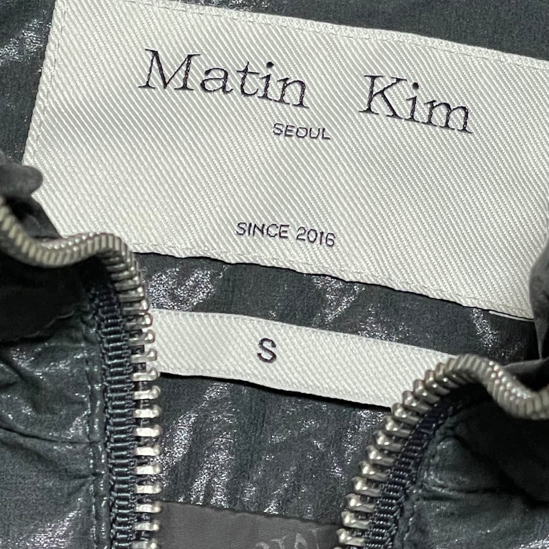 [S] 마뗑킴 코팅 다운 투웨이 패딩 민트급 상품이미지3