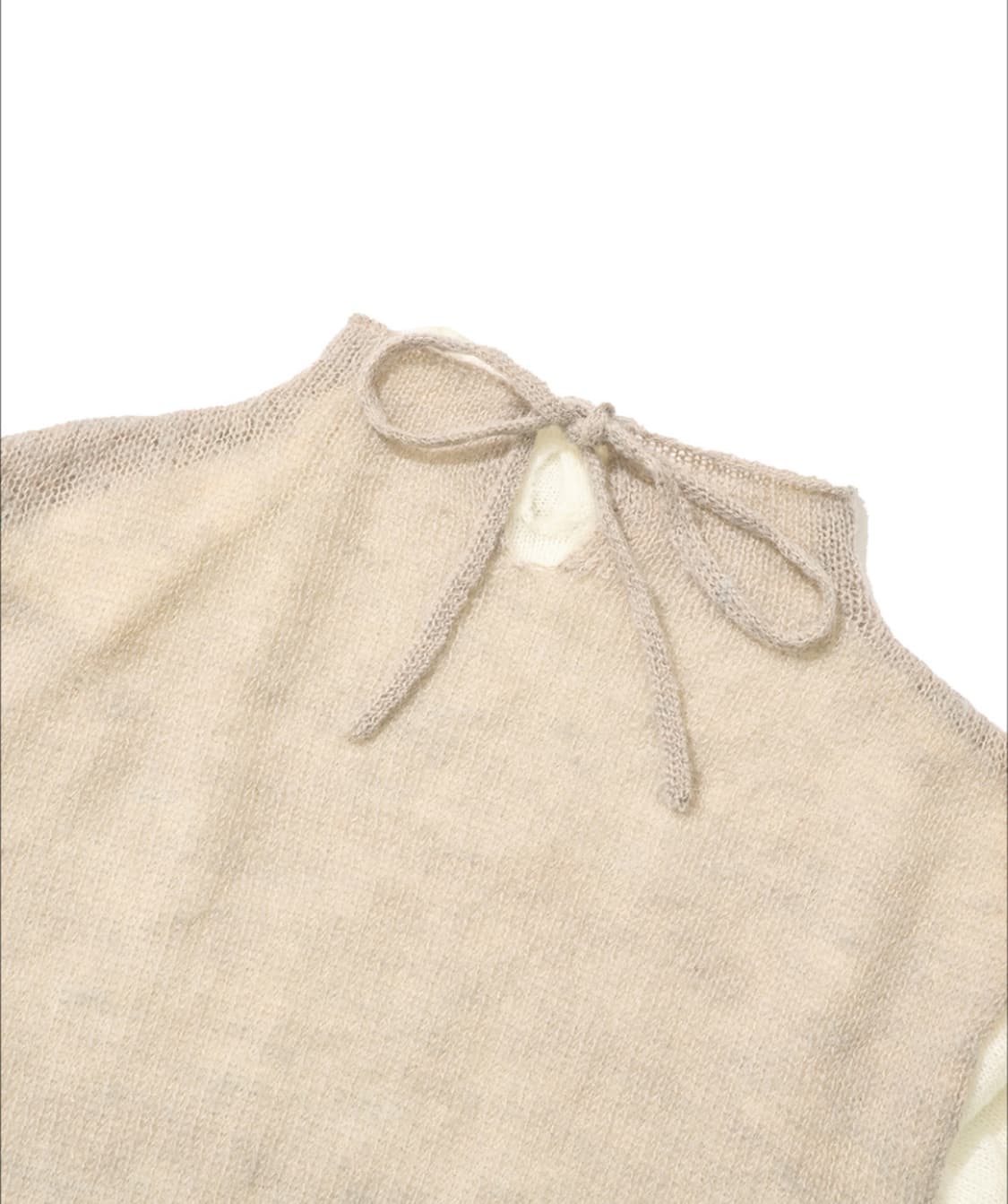 파르티멘토우먼 더블 레이어 모크넥 니트 탑 상품이미지2