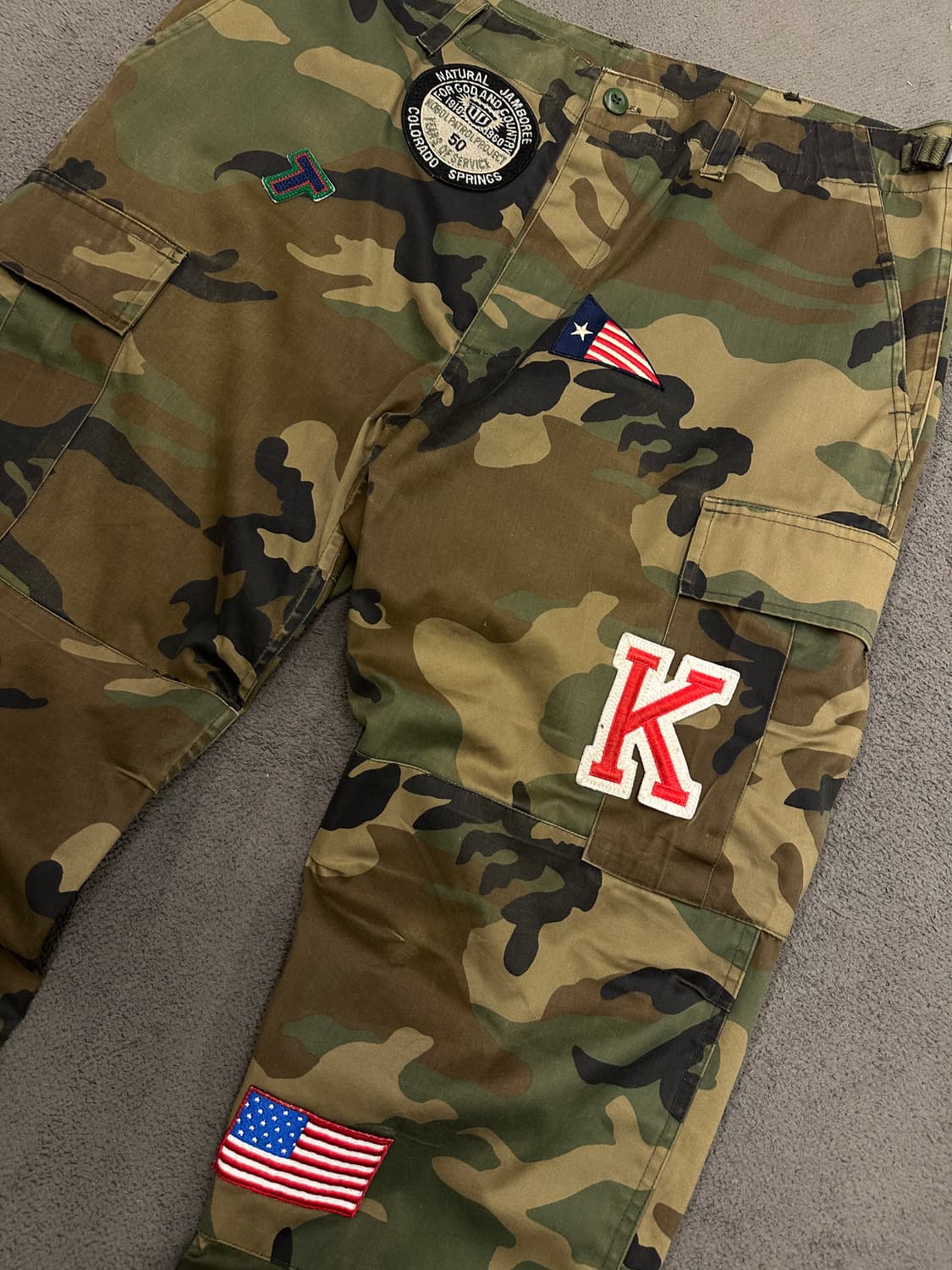 돌체앤가바나 JP 패치 카모 립스탑 팬츠 처분  상품이미지2