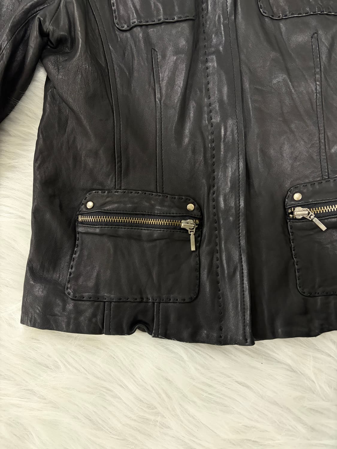 락스타 00s 멀티포켓 양가죽 자켓 상품이미지4