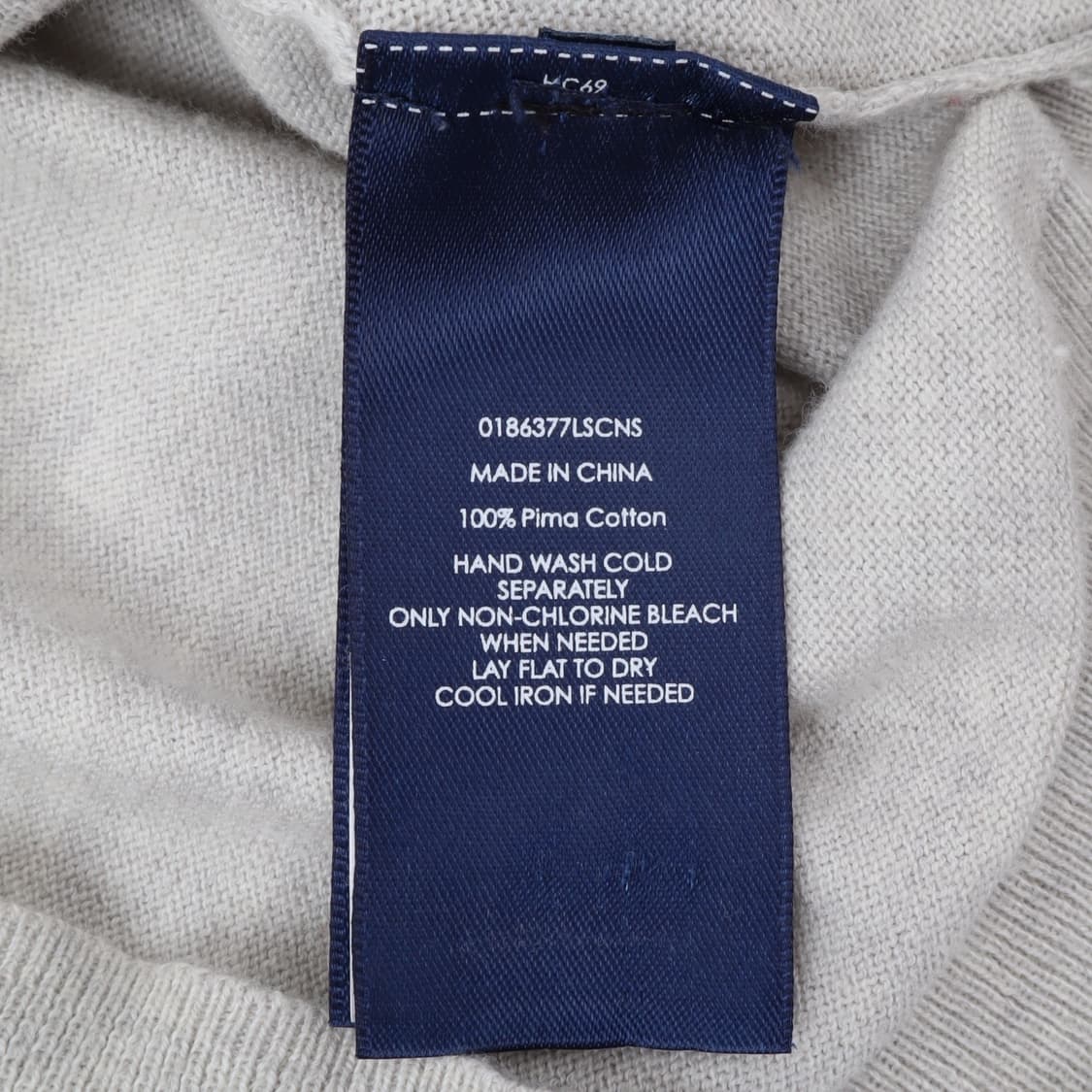 폴로 랄프로렌 라이트그레이 코튼 라운드 니트 상품이미지9