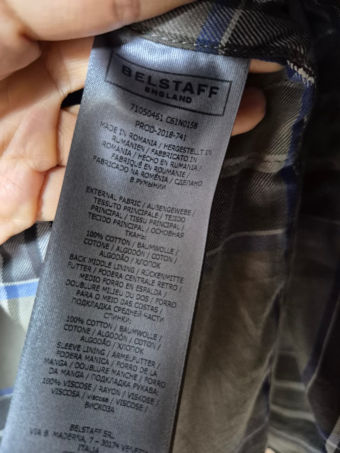 (정품) 벨스타프  Belstaff 필드마스터 왁스 코튼 자켓 36 상품이미지8