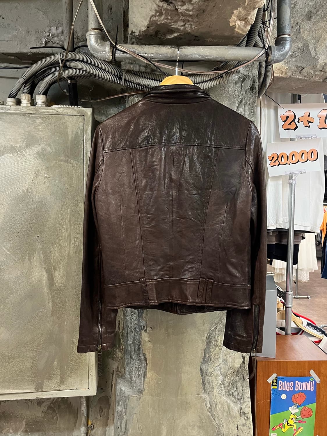 빈티지 양가죽 자켓 브라운 55 #csz3955 상품이미지2