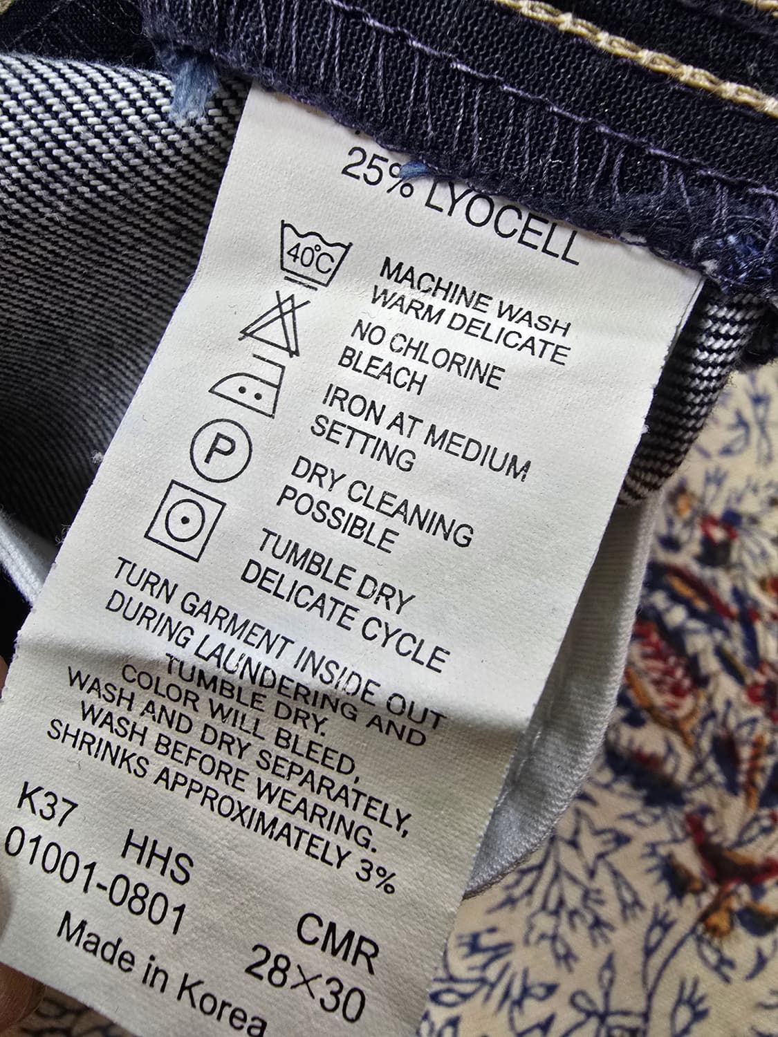 리바이스 엔지니어드진 진청 데님 청바지 (1815) 상품이미지5