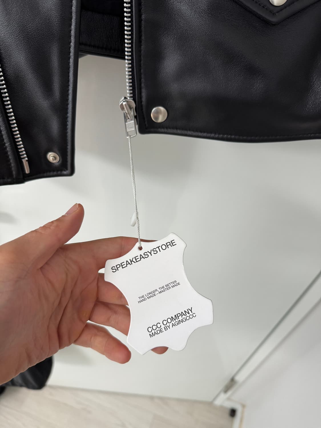 AGINGCCC 더블 라이더 자켓 상품이미지3