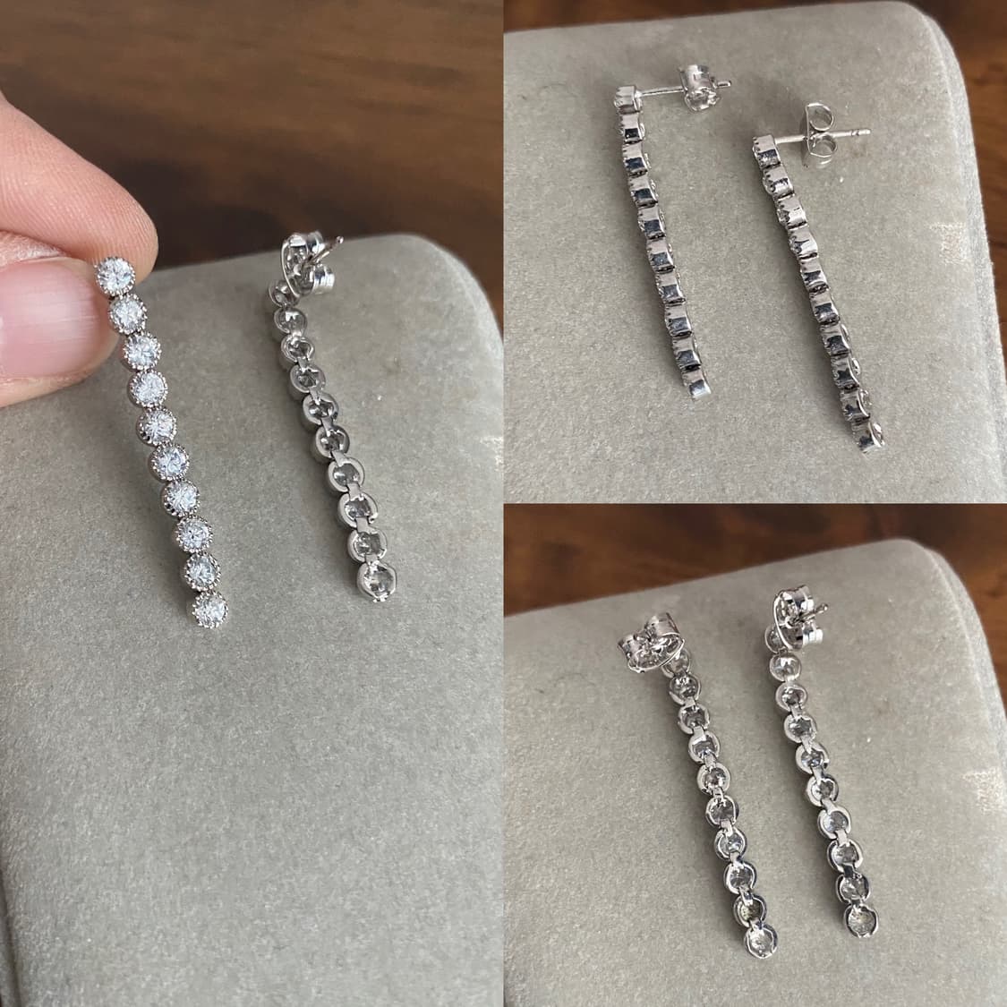 큐빅 테니스 목걸이 귀걸이 세트 상품이미지8