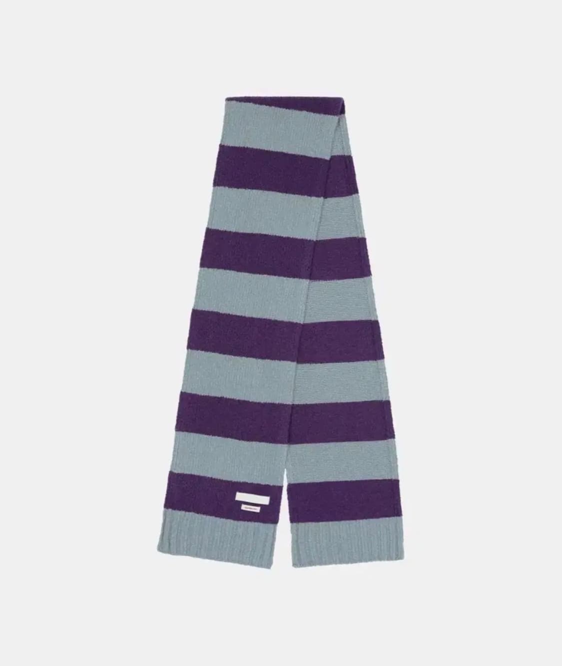 오헤시오 스트라이프 패턴 머플러 퍼플 블루 상품이미지1