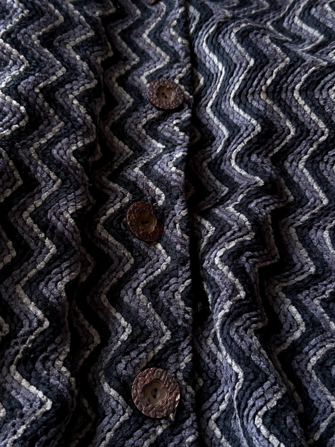 Design knitted fabric 2way hood coat 상품이미지2