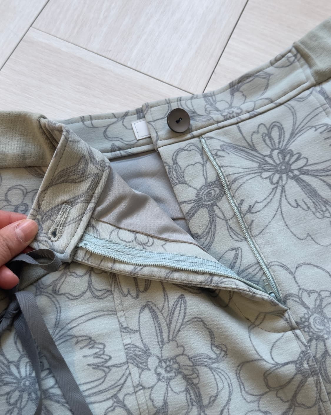 [FIRIO] floral cotton lace up skirt 상품이미지6