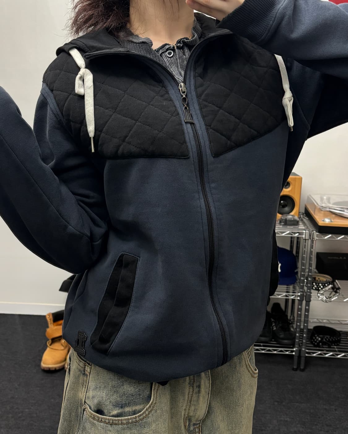 할리데이비슨 00s 패치 디테일 후드집업 상품이미지1