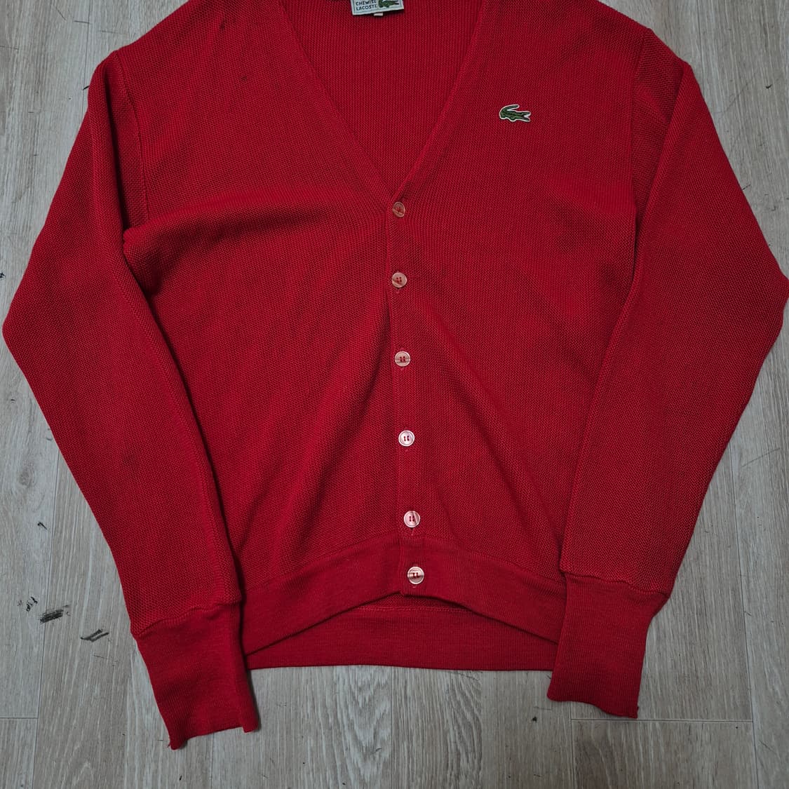 라코스테 키즈 크록패치 울 가디건 (16) 상품이미지3