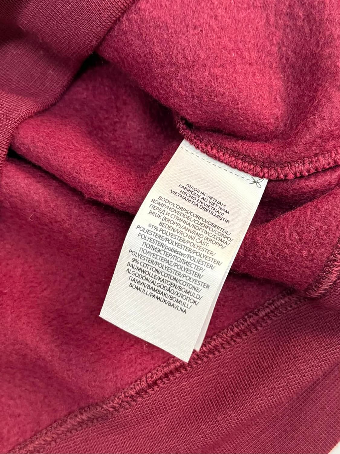 [M] 폴로 랄프로렌 빅로고 버건디 스웻 셔츠 맨투맨 상품이미지5