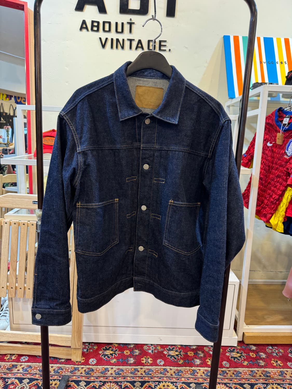 오디너리핏츠 원 워시 2nd 타입 데님 자켓 40size 상품이미지3