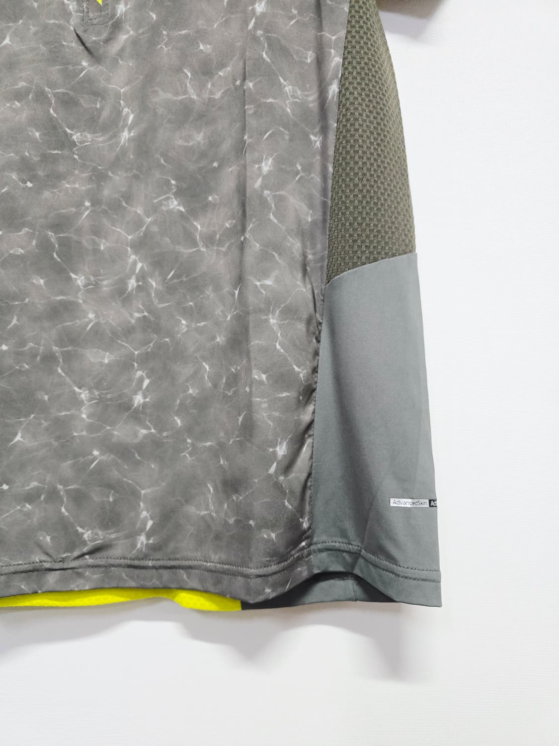 살로몬 반팔 기능성 티셔츠 그레이/형광 상품이미지4