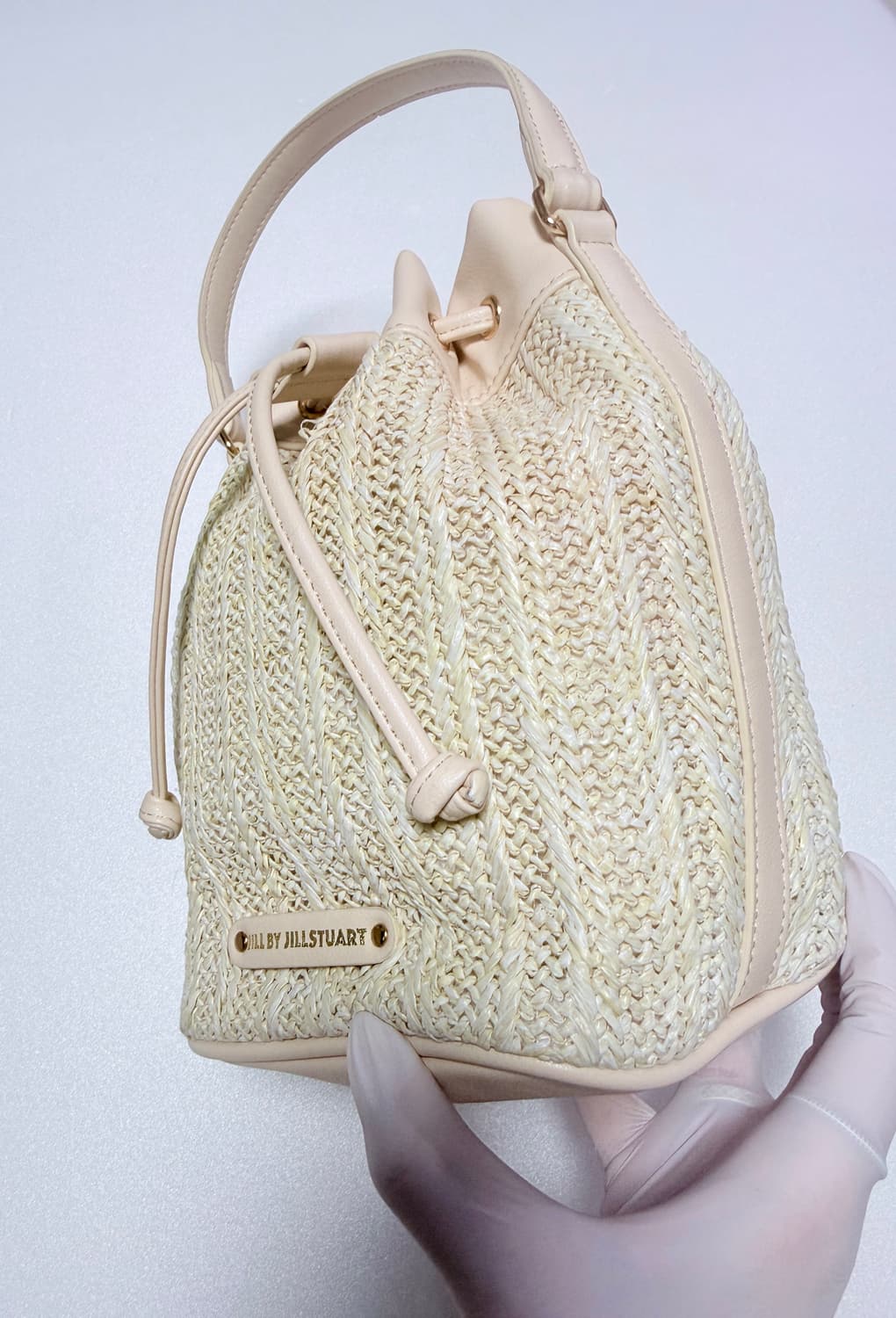 🤍질바이질스튜어트 라탄 버킷백 아이보리 토트백🤍 상품이미지3