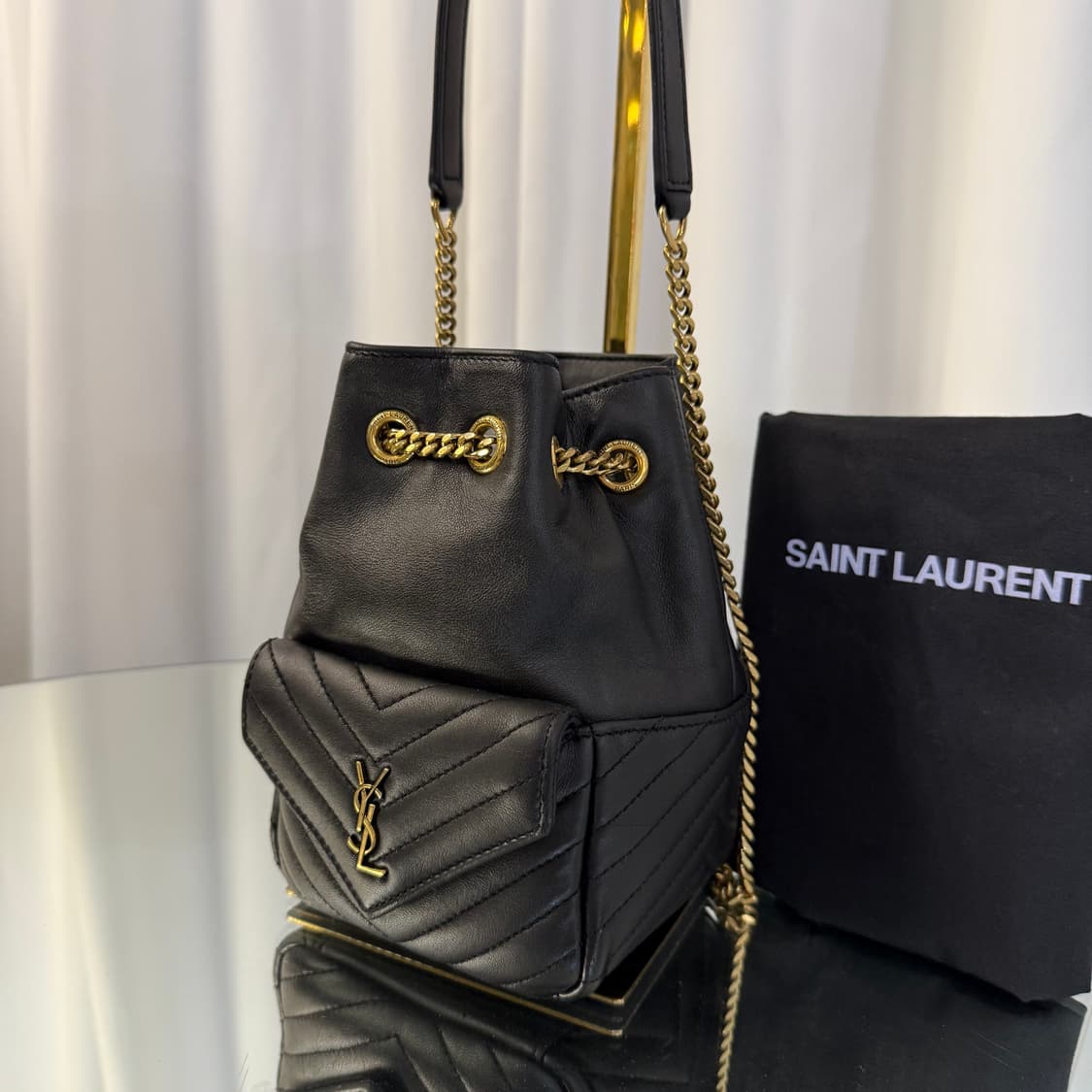 생로랑 조 미니 체인 버킷백 상품이미지3