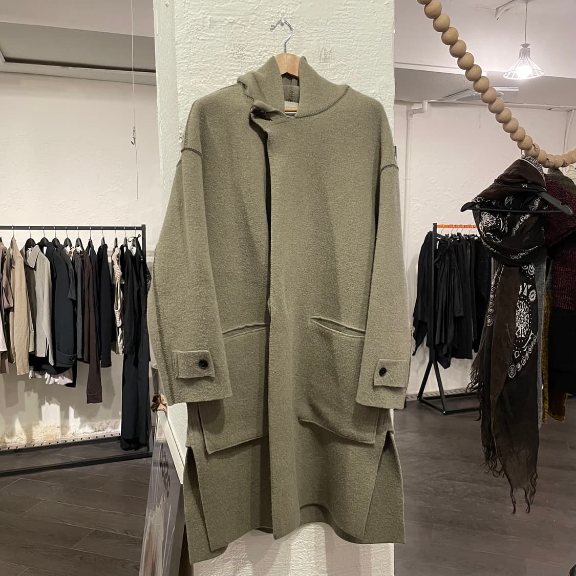 요크 밀라노 립 오버사이즈 더플 코트 상품이미지1