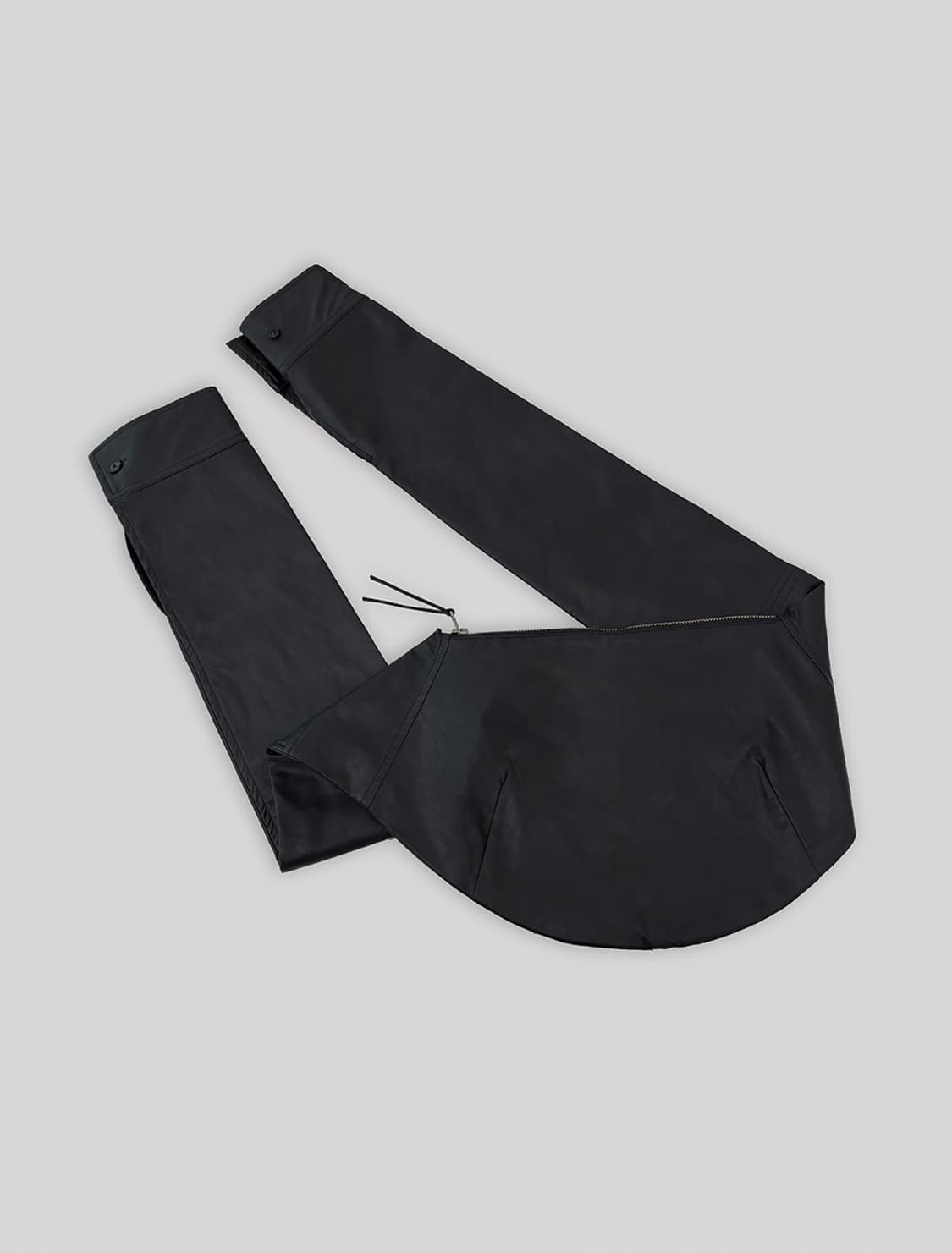 로우타이드 LEATHER SHIRT TOTE BAG [BLACK] 상품이미지8
