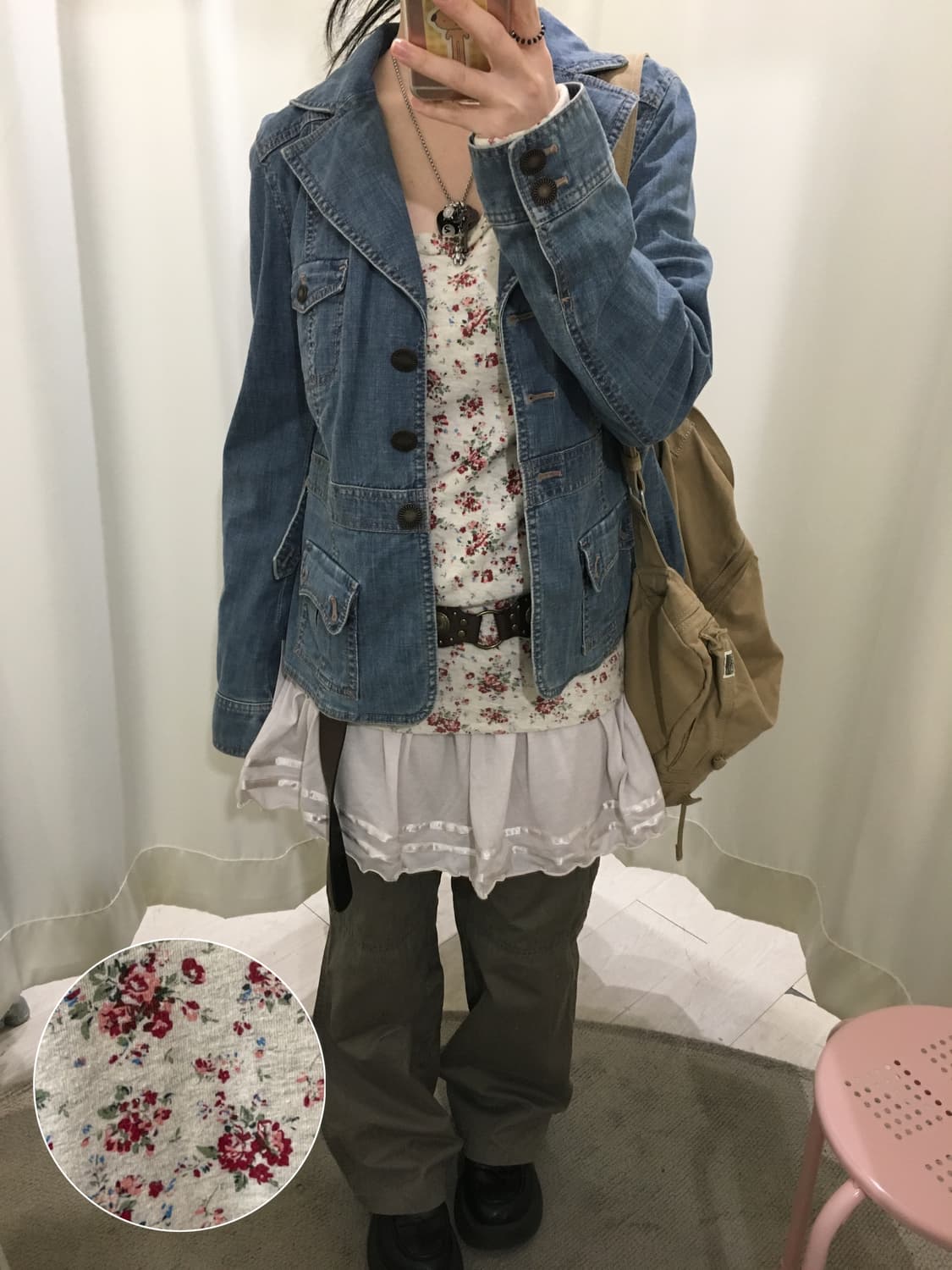 flower long sleeve knit 상품이미지1