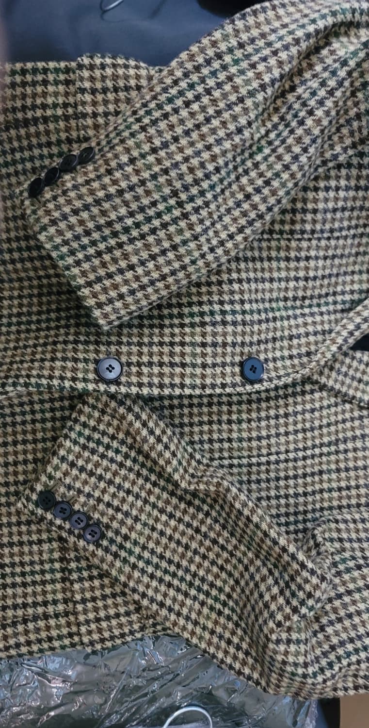 마마가리 셀린느맛 건클럽 체크 자켓 48 상품이미지2