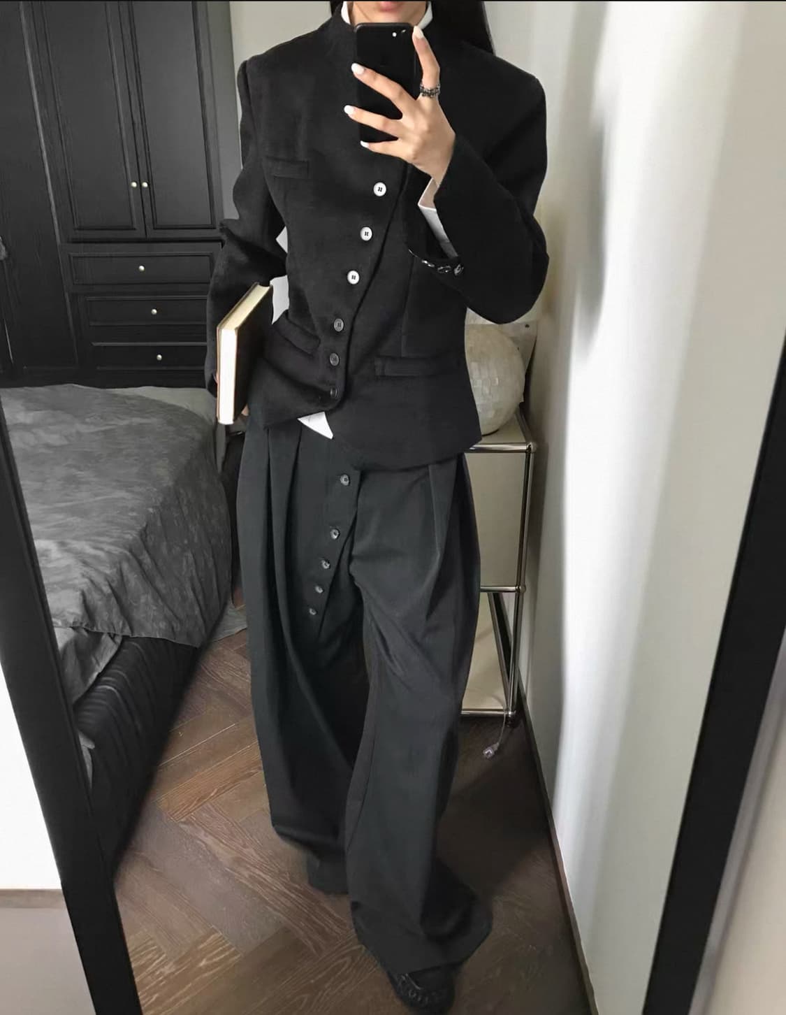 Stand collar wool jacket 상품이미지4