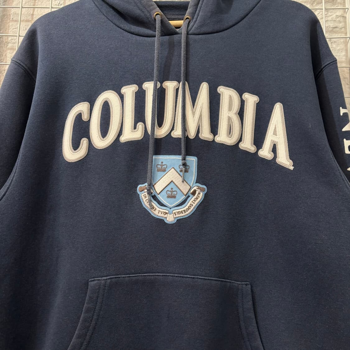 잔스포츠 빈티지 컬럼비아 대학 네이비 후드티 M 상품이미지5
