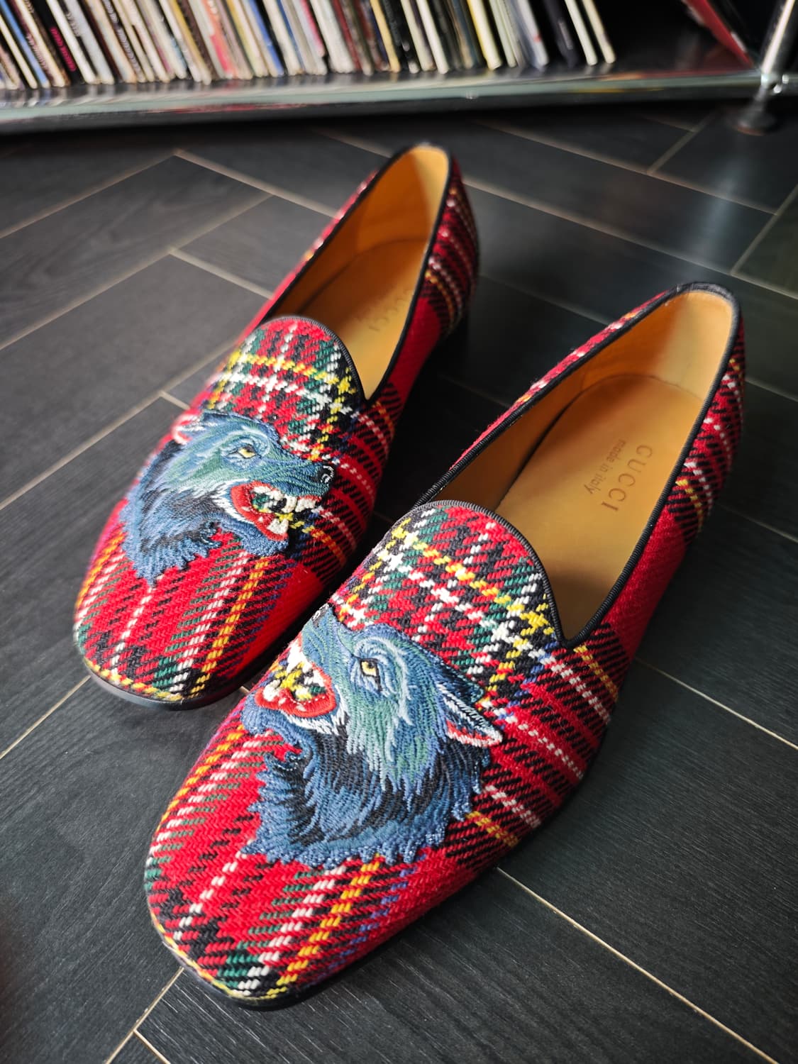 구찌 타탄 울프 로퍼(새상품) 상품이미지1