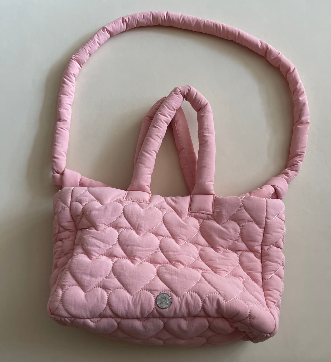 스타벅스 디어러브 하트풀 토트백 핑크 상품이미지1