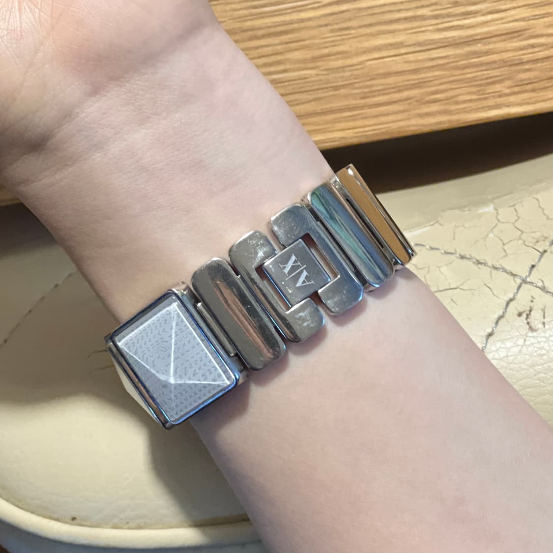 [유일매물] A|X 알마니 익스체인지 메탈 시계 사각 프레임 상품이미지5