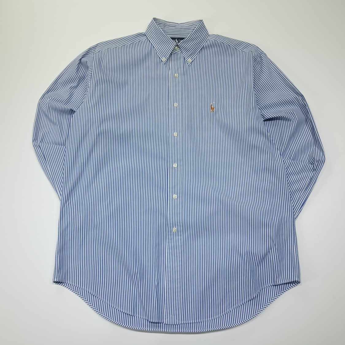 CL529 XL 폴로 90s 핀포인트 스트라이프 클래식 블루 셔츠 남방 상품이미지1