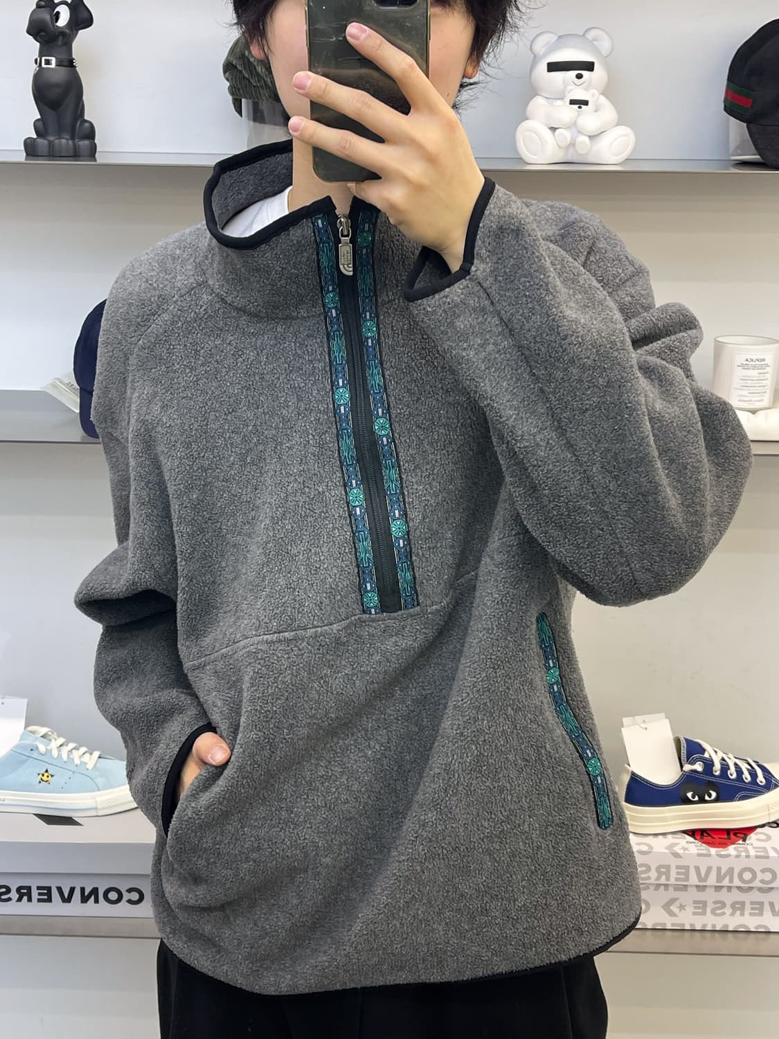 노스페이스 90s 사우스웨스턴 하프 집 플리스 상품이미지1