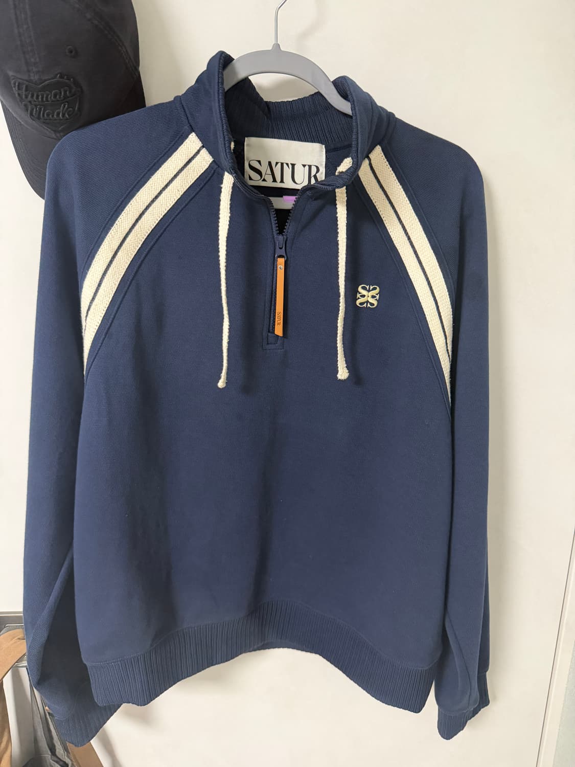세터 로턴 하프 집업 스웨트셔츠 네이비 L 상품이미지3