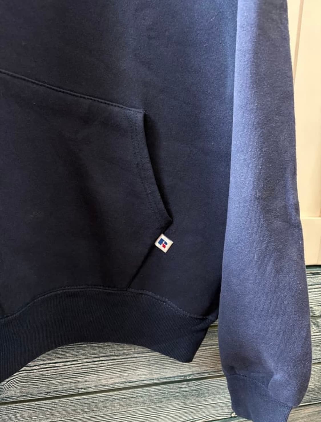 90s 빈티지 러셀 후드 네이비 L (USA) 상품이미지5