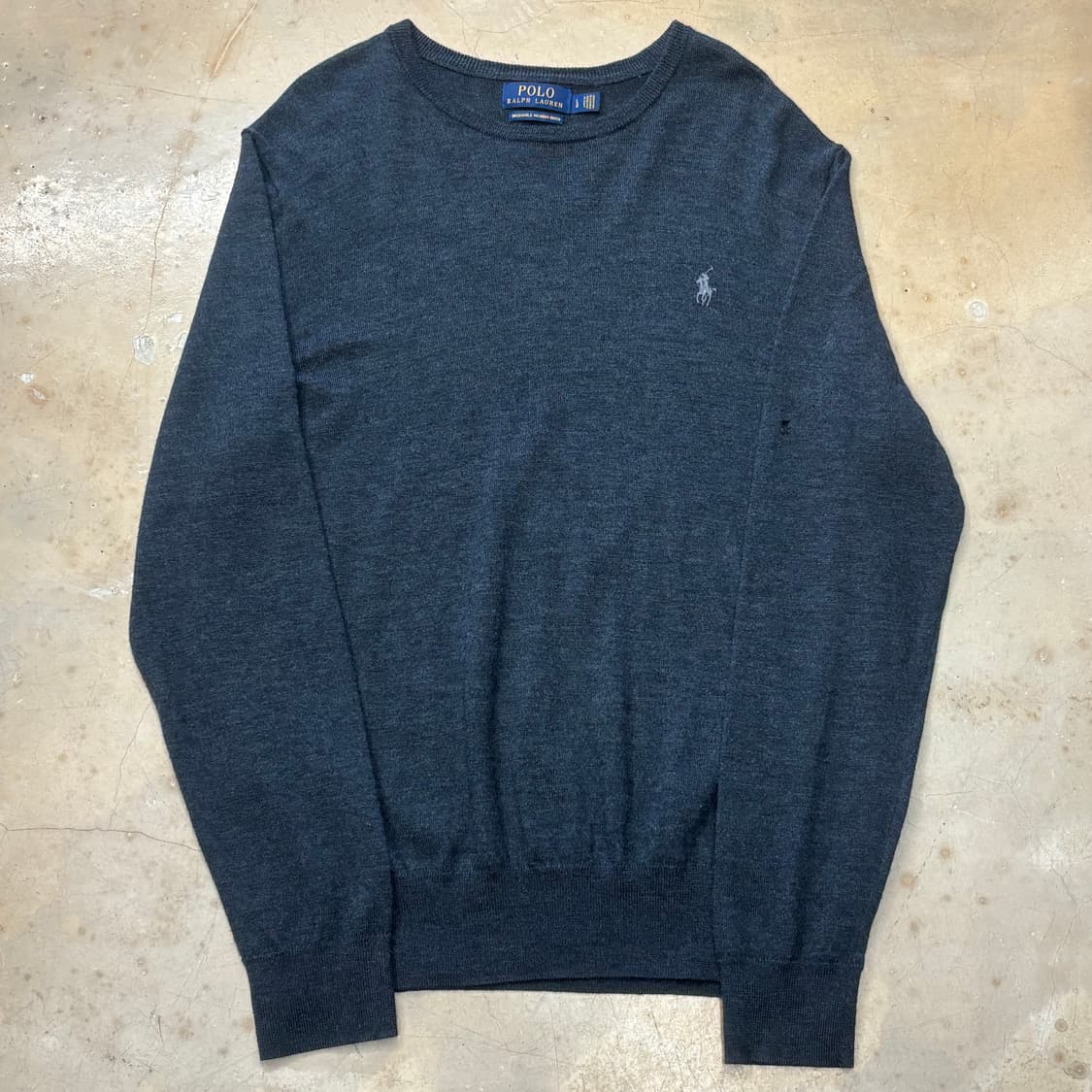 L 폴로랄프로렌 챠콜 메리노 울 니트  상품이미지2