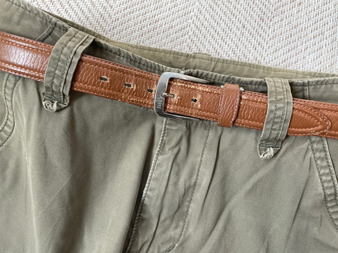 빈티지 브라운 레더 벨트 J03820 상품이미지2