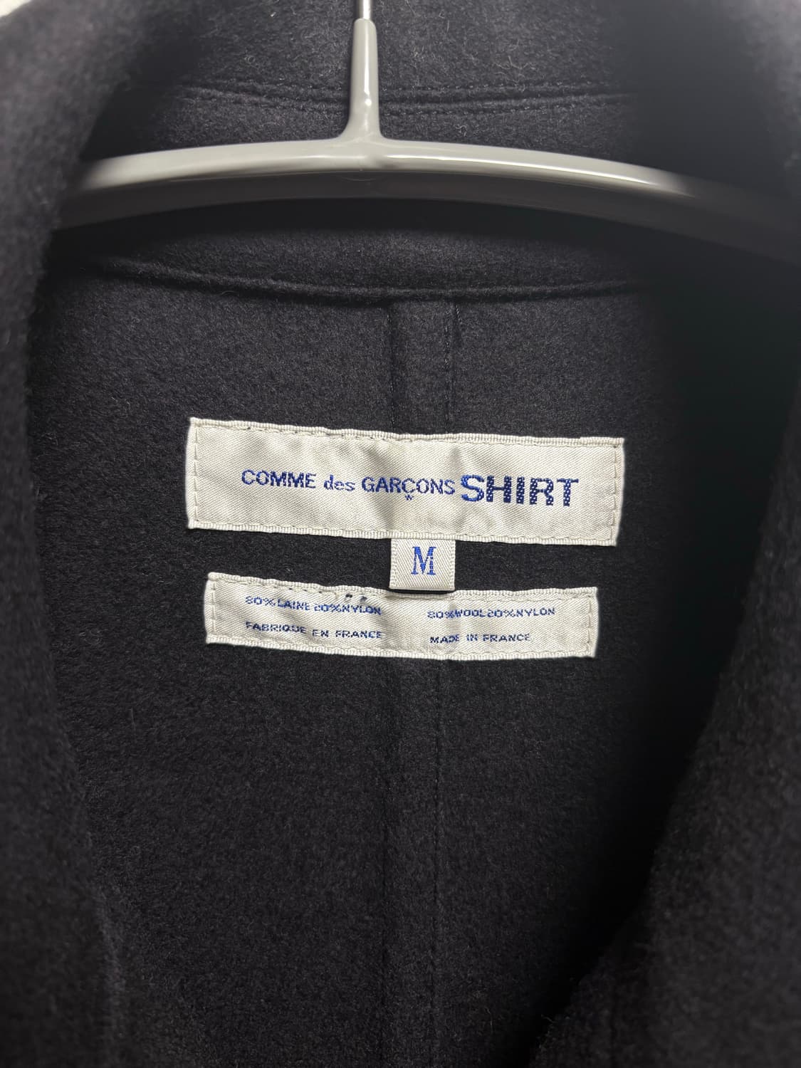 Comme des Garsons Shirt 피코트 블랙 상품이미지3